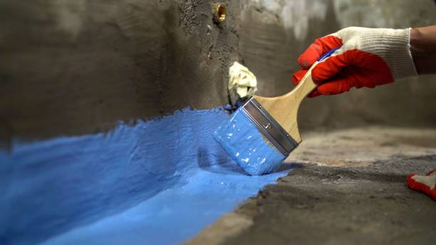 Commercial Exterior Waterproofing project at a Windsor, VA business property by SJ Waterproofing Pros